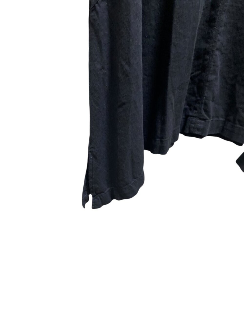 Ellos Linen Tunic Black Size L (18/20) Minimalist Spring Beach Coastal Vacation - Picture 9 of 13